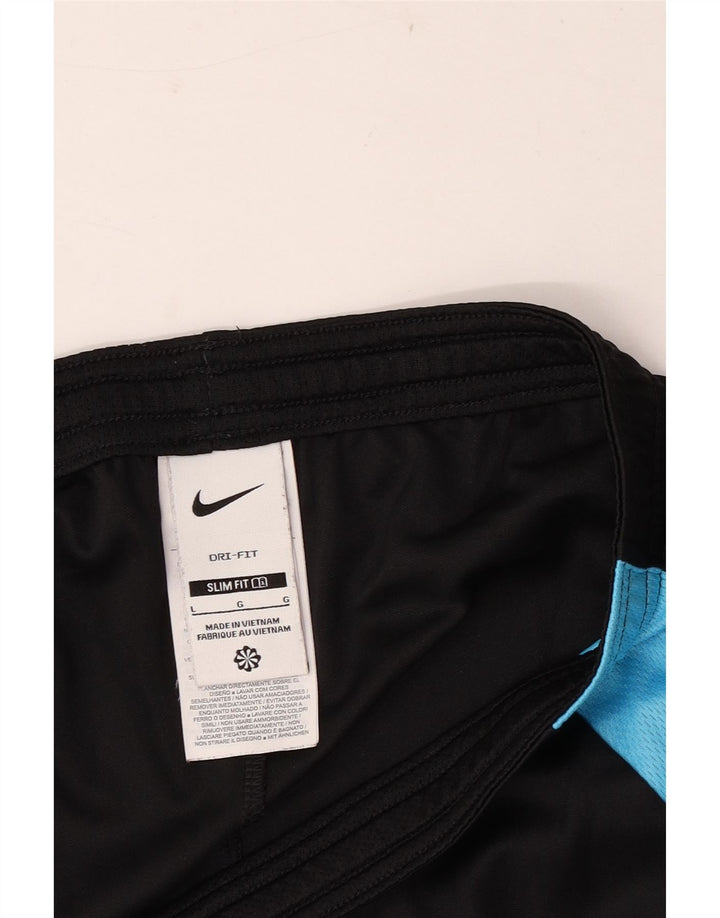 Pantaloncini sportivi Nike Dri Fit Slim da uomo, grandi, in poliestere color block nero
