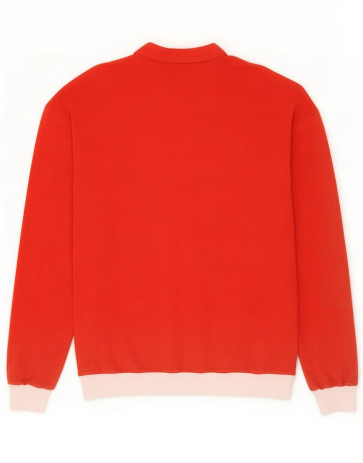Maglia Colmar Uomo Manica Lunga IT 50 Rosso Medio Colorblock Cotone