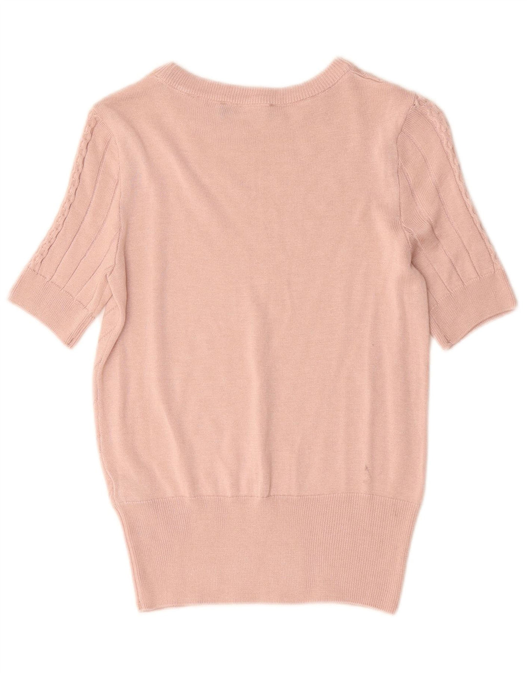 Maglione maglione girocollo da donna Marks & Spencer UK 8 piccolo rosa
