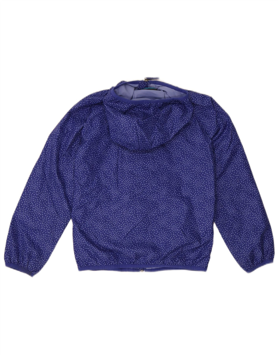 Giacca antipioggia con cappuccio Columbia per ragazze 7-8 anni Piccola in poliestere geometrico blu