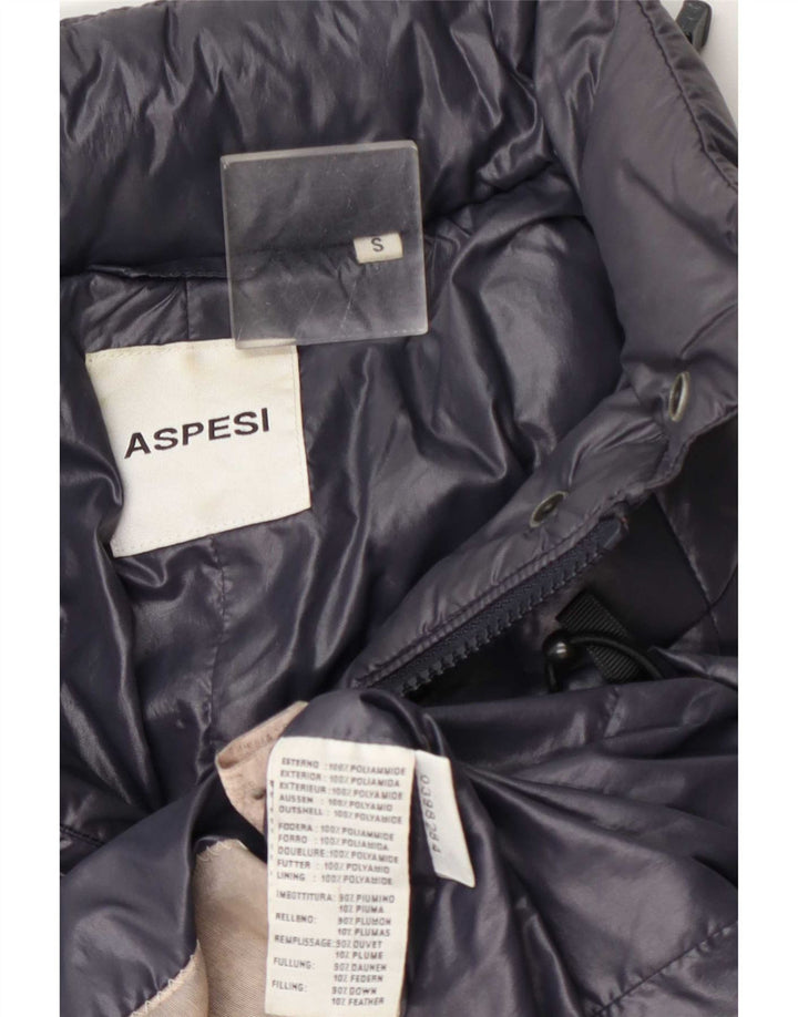 Giacca trapuntata da donna Aspesi UK 10 Small Blu Navy in poliammide