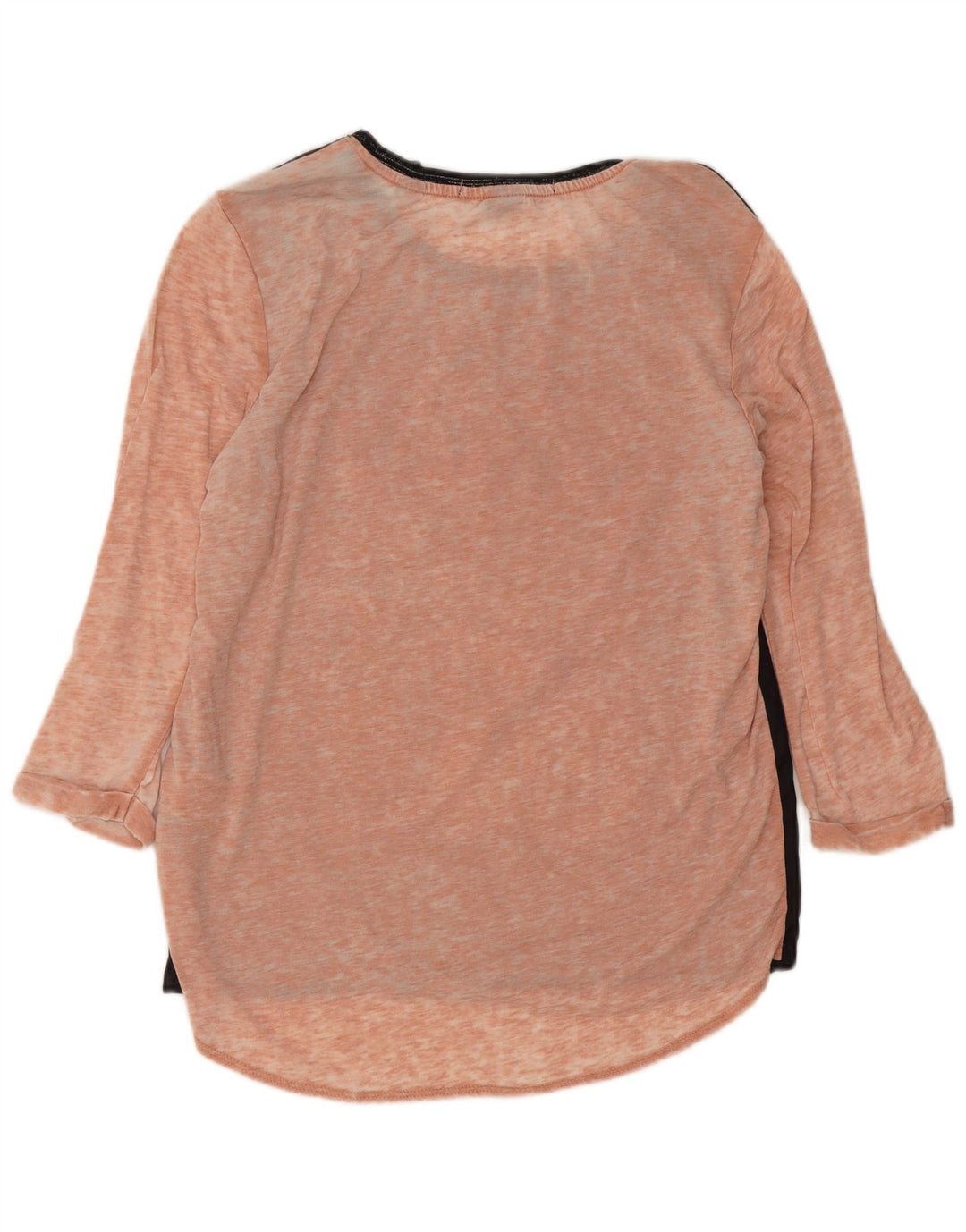 Top grafico da donna Scotch & Soda manica 3/4 taglia 1 piccolo blocco colore nero