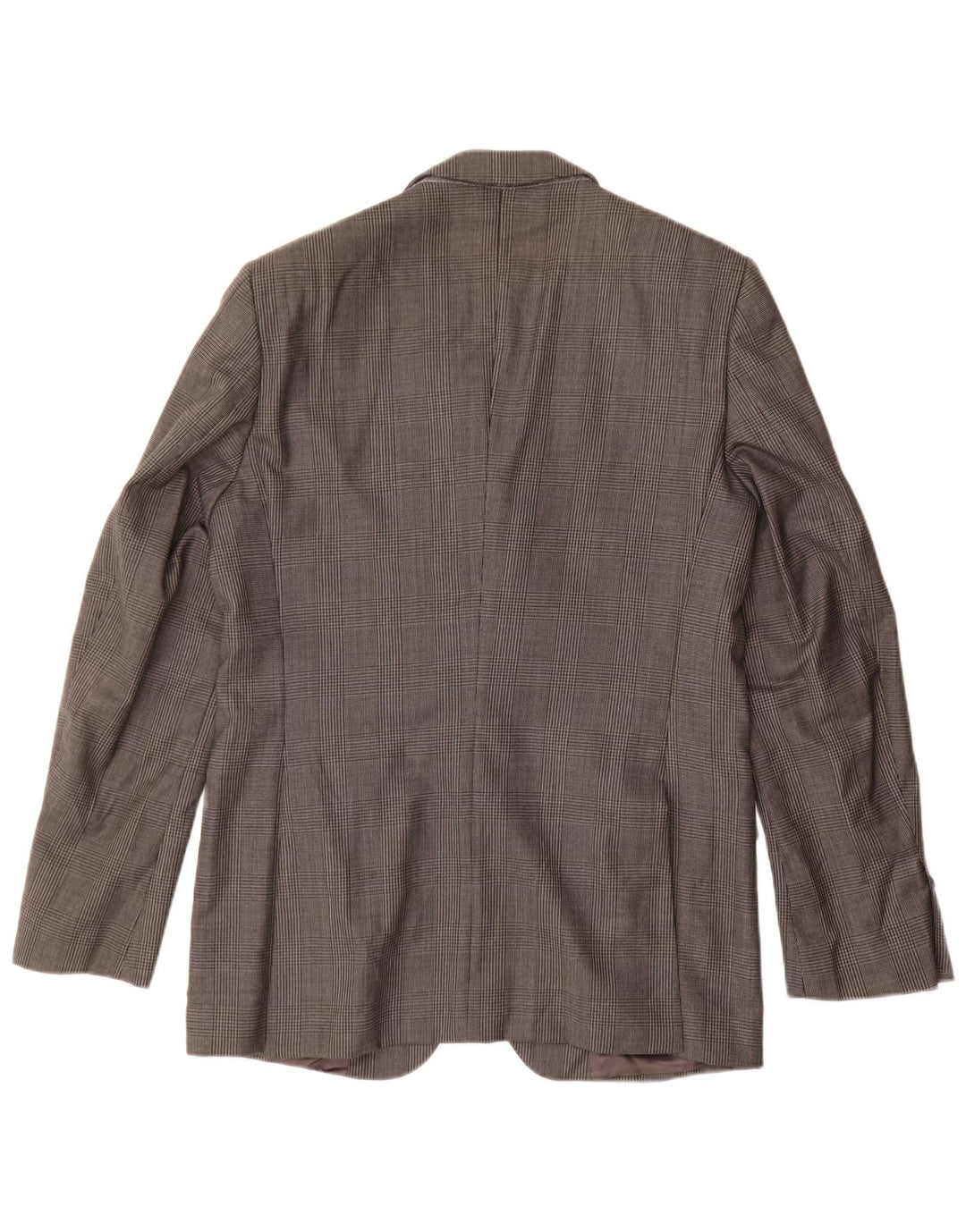 ZARA Giacca Blazer a 2 Bottoni da Uomo EU 50 Viscosa Pied De Poule Grigio Medio