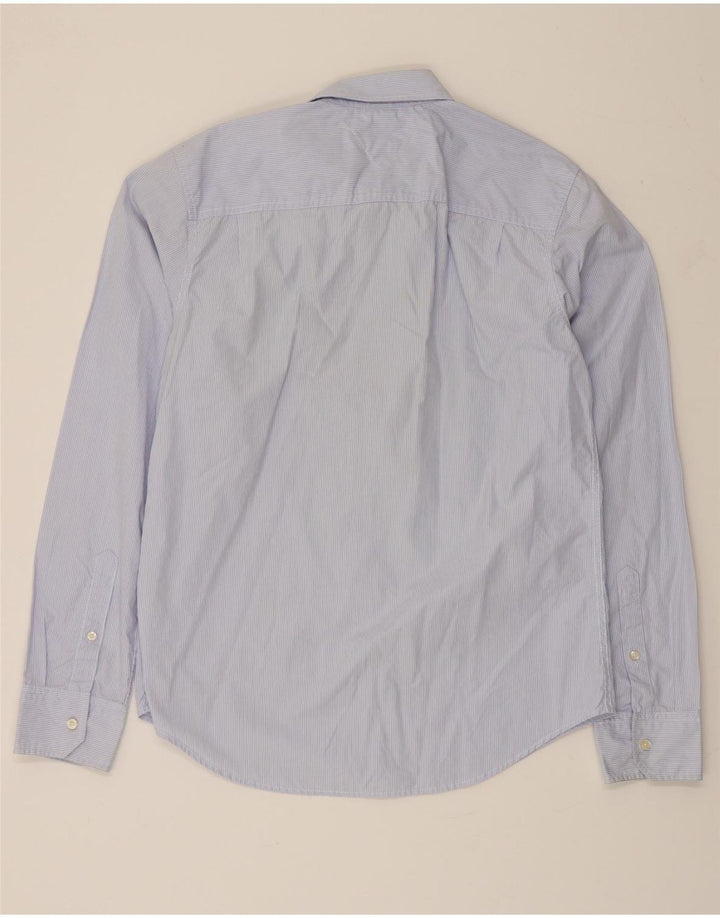 TOMMY HILFIGER Mens Shirt Large Blue Pinstripe Cotton Vintage Tommy Hilfiger and Second-Hand Tommy Hilfiger from Messina Hembry 