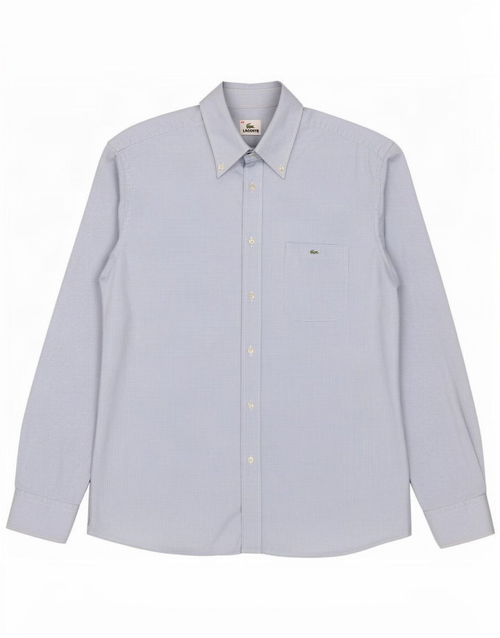 Camicia da uomo Lacoste taglia 44 XL cotone blu