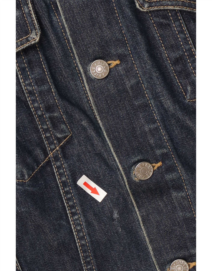 Giacca di jeans da donna Rifle UK 14 cotone blu navy medio