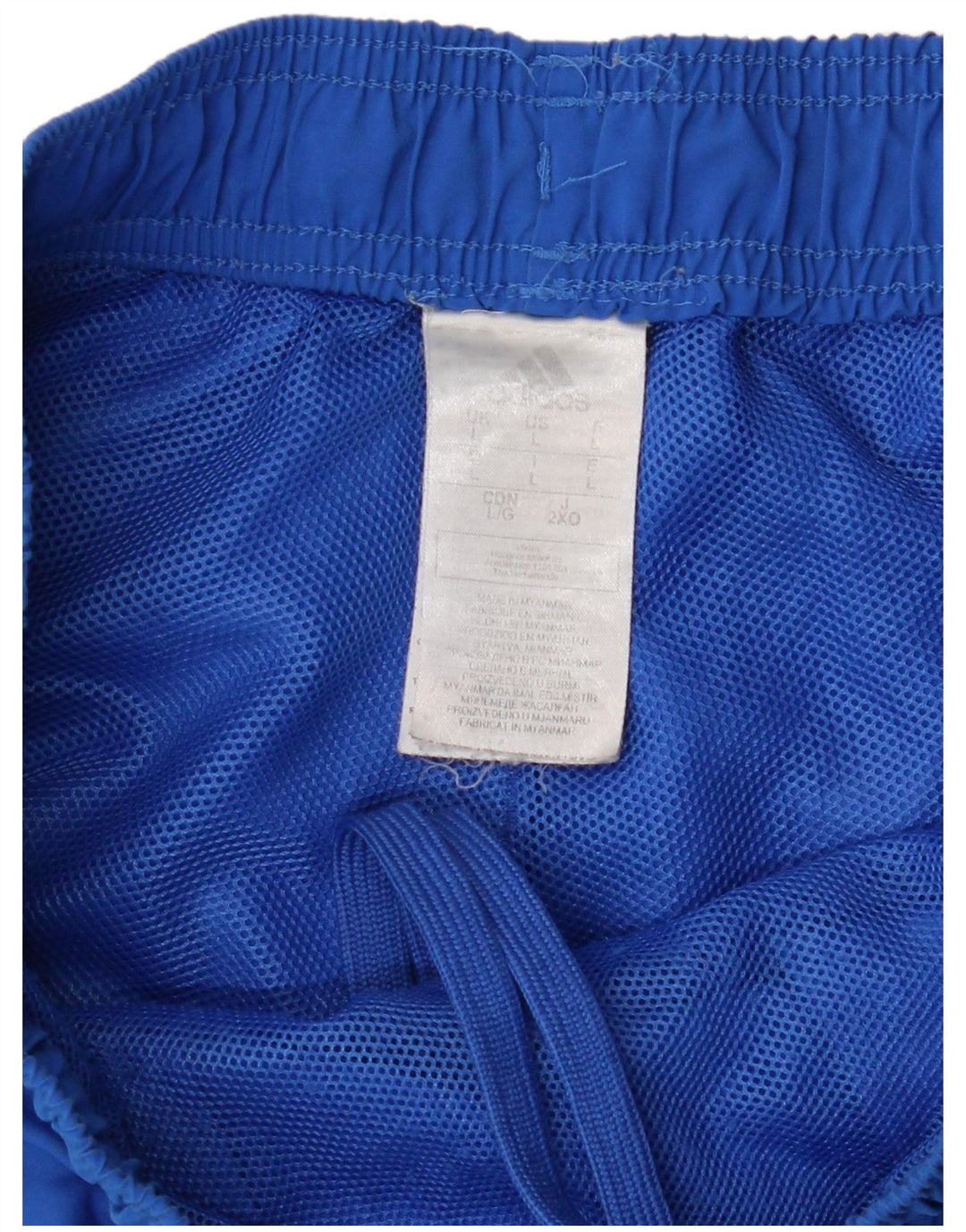 Pantaloncini da bagno da uomo Adidas Large blu in poliestere