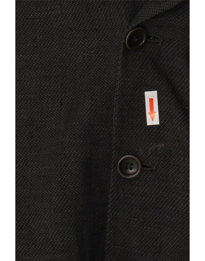 Giacca Blazer da Uomo a 3 Bottoni Armani Collezioni IT 50 Lino Grigio Medio
