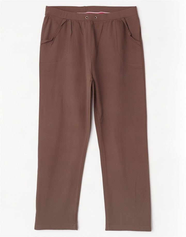 Pantaloni da tuta da donna Ellesse UK 12 Cotone marrone medio