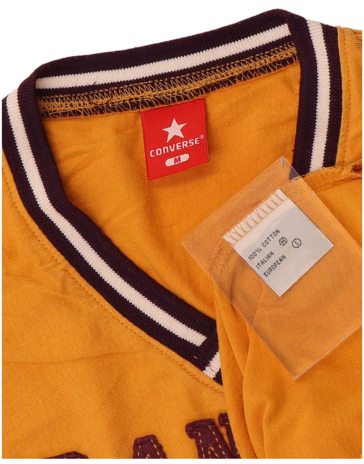 Converse Canottiera grafica da uomo in cotone giallo medio