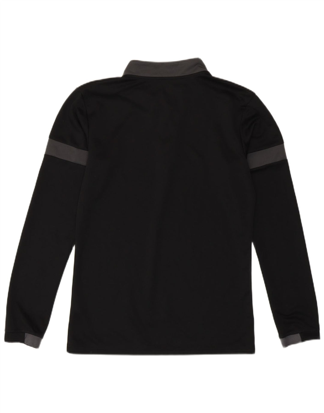 Puma Maglia da ginnastica da uomo con zip e collo, piccola, in poliestere color block nero