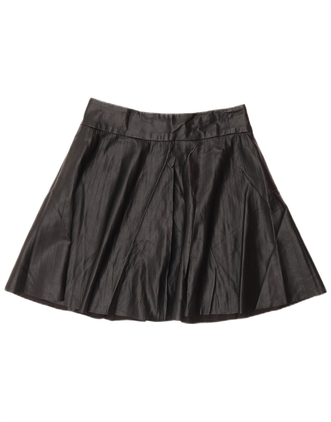 Minigonna Zara da donna in ecopelle piccola W26 poliestere nero