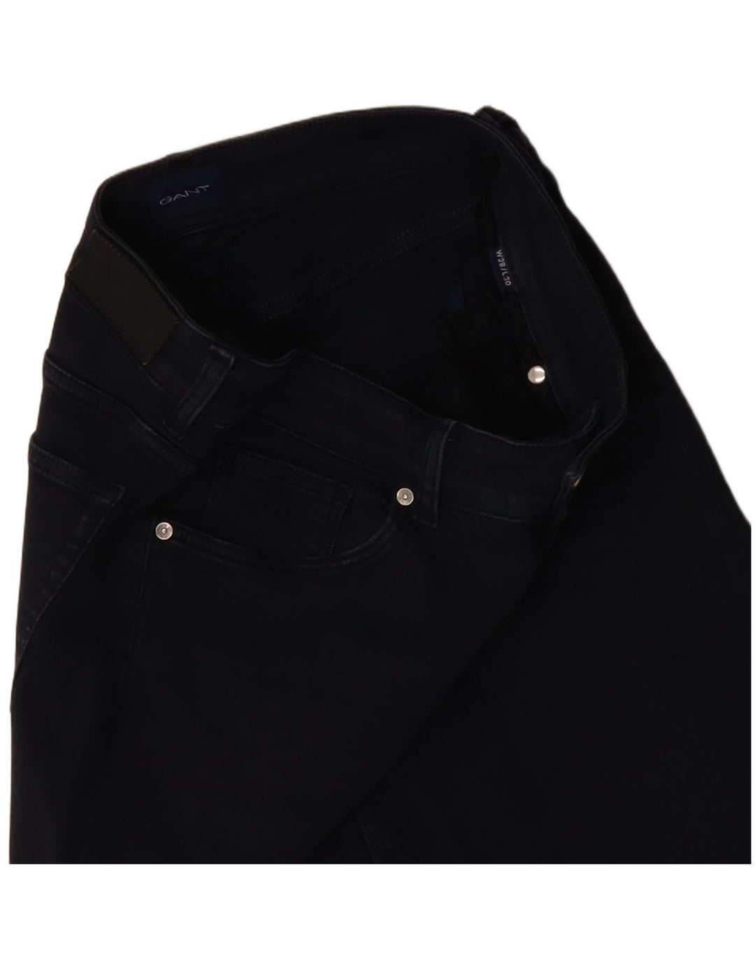 Pantaloni casual dritti da donna Gant W28 L30 Blu Navy