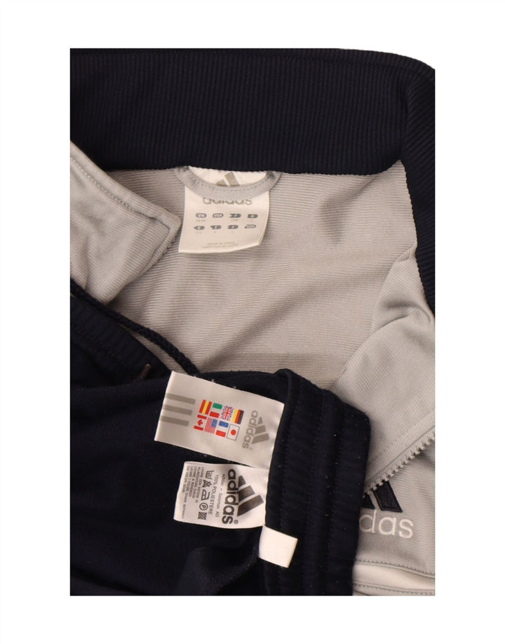 Tuta intera da uomo Adidas UK 38/40 Poliestere color block grigio medio