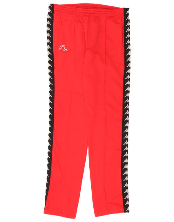 Pantaloni da tuta con grafica da uomo Kappa Large W34 L34 Rosso Colourblock
