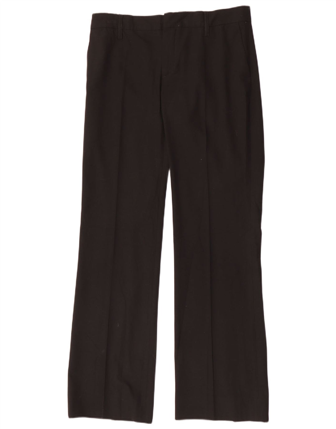 Pantaloni casual dritti da donna Zara grandi W32 L33 poliestere nero