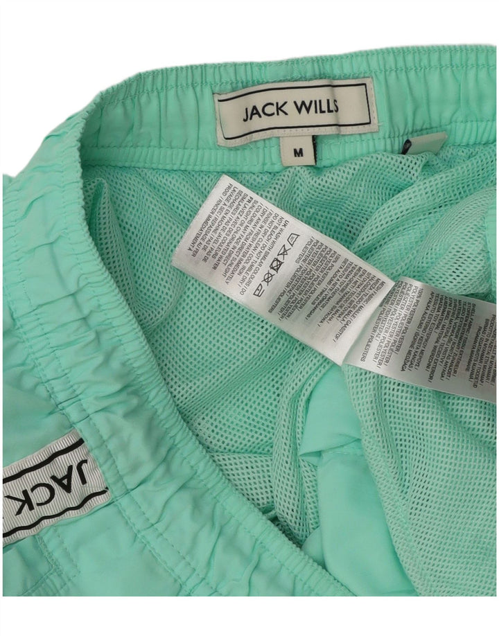 Pantaloncini da bagno grafici da uomo Jack Wills color block turchese medio