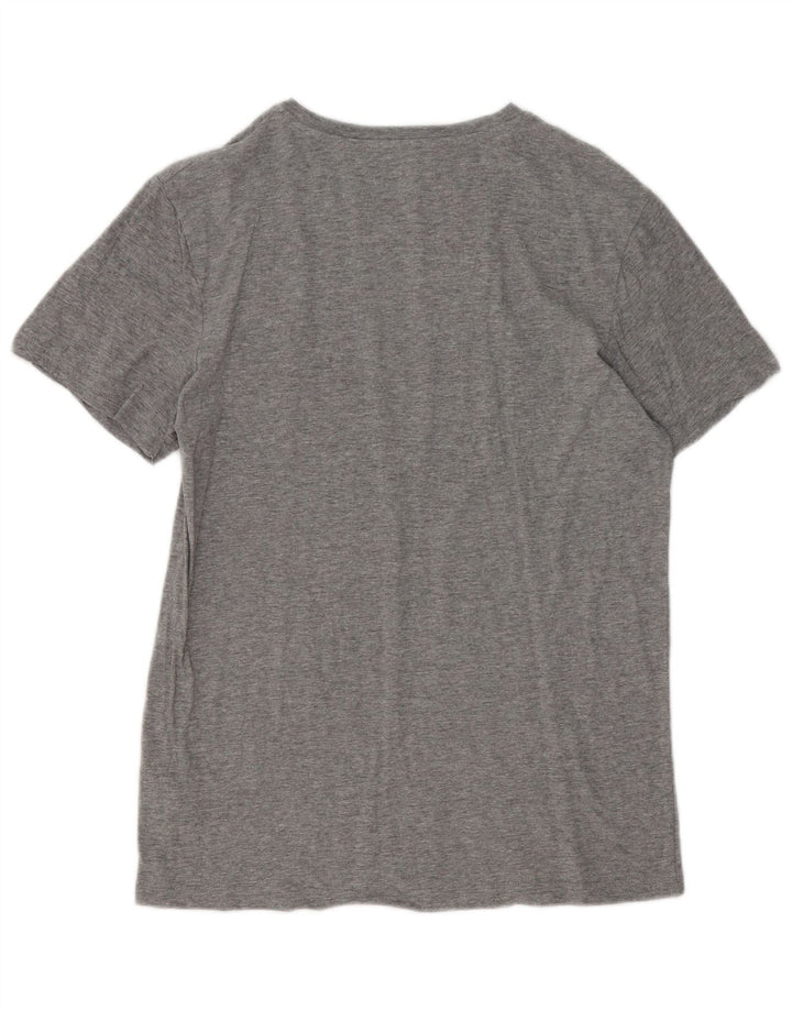 T-shirt grafica da uomo Jack & Jones Top in cotone chiazzato grigio medio