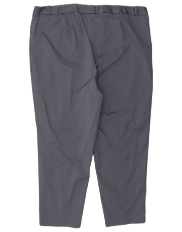 Pantaloni cropped slim fit da donna Marks & Spencer UK 22 3XL W40 L25 Blu