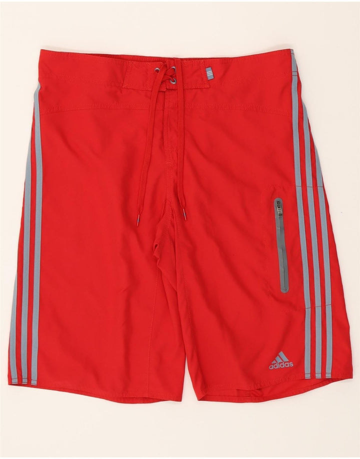 ADIDAS Mens Swimming Shorts Medium  Red Vintage Adidas and Second-Hand Adidas from Messina Hembry 