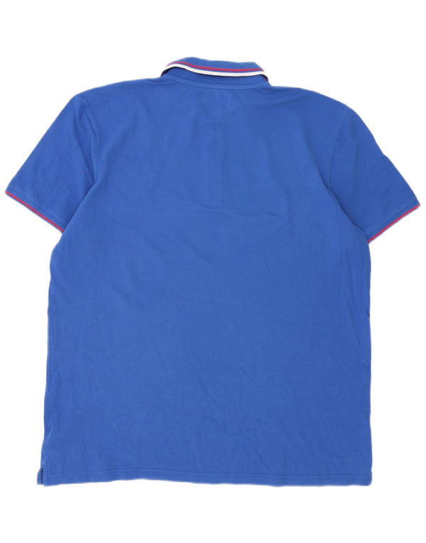 Polo Diadora Uomo 3XL Cotone Rigato Blu