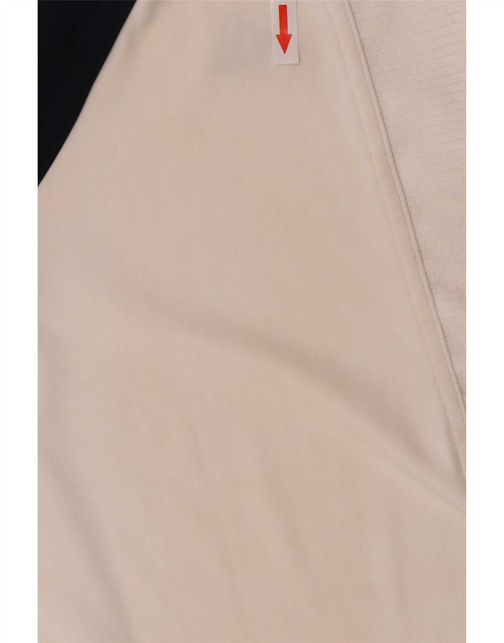 Polo Adidas Clima 365 da uomo in poliestere color block bianco medio