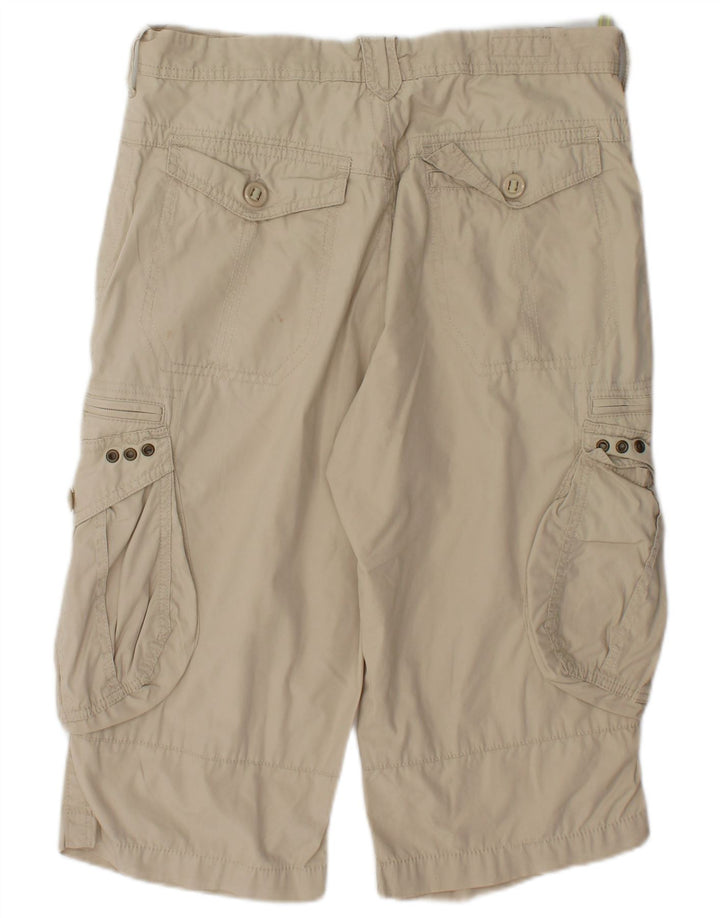 Bermuda cargo da uomo Marks & Spencer W34 Large in cotone beige