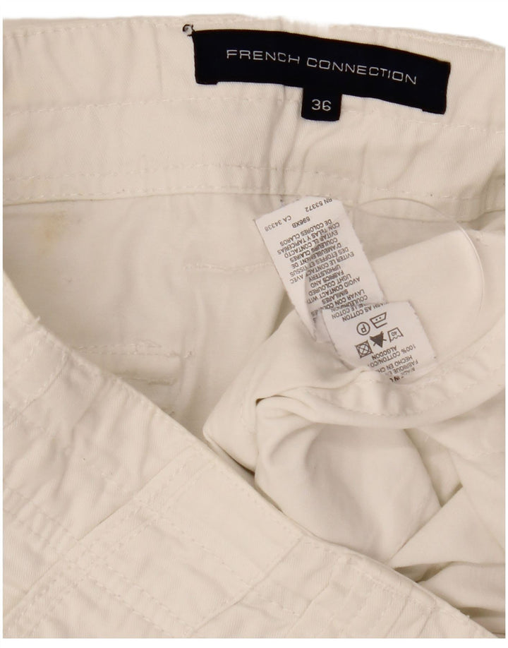Pantaloncini cargo da uomo French Connection W36 grandi cotone bianco