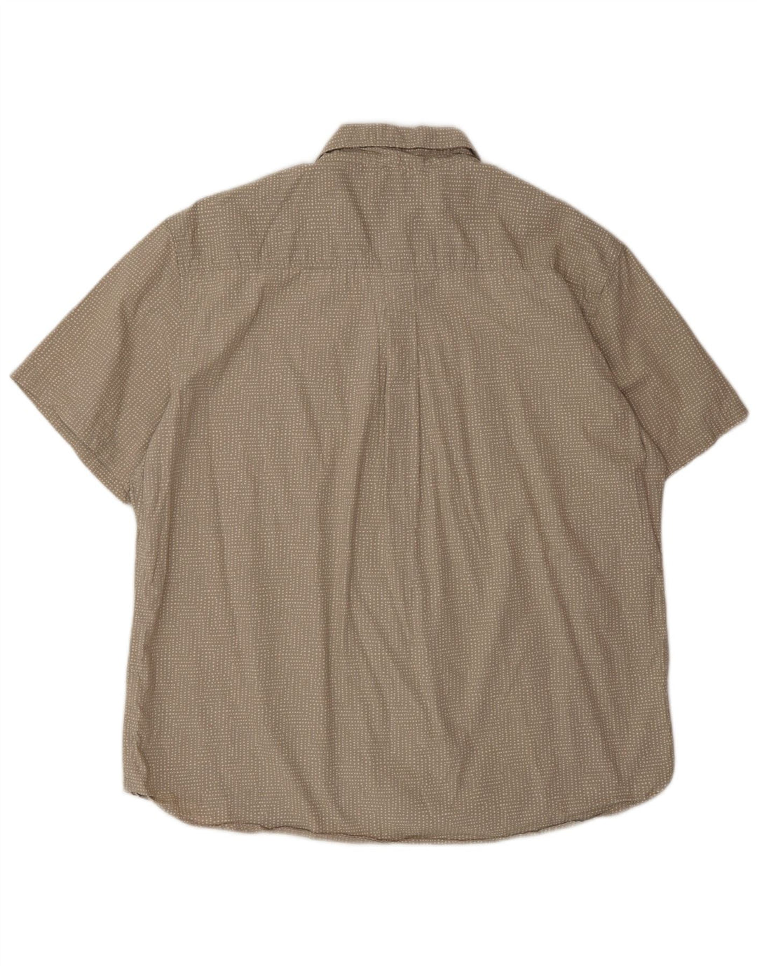 Camicia a maniche corte da uomo Eddie Bauer XL in cotone maculato grigio