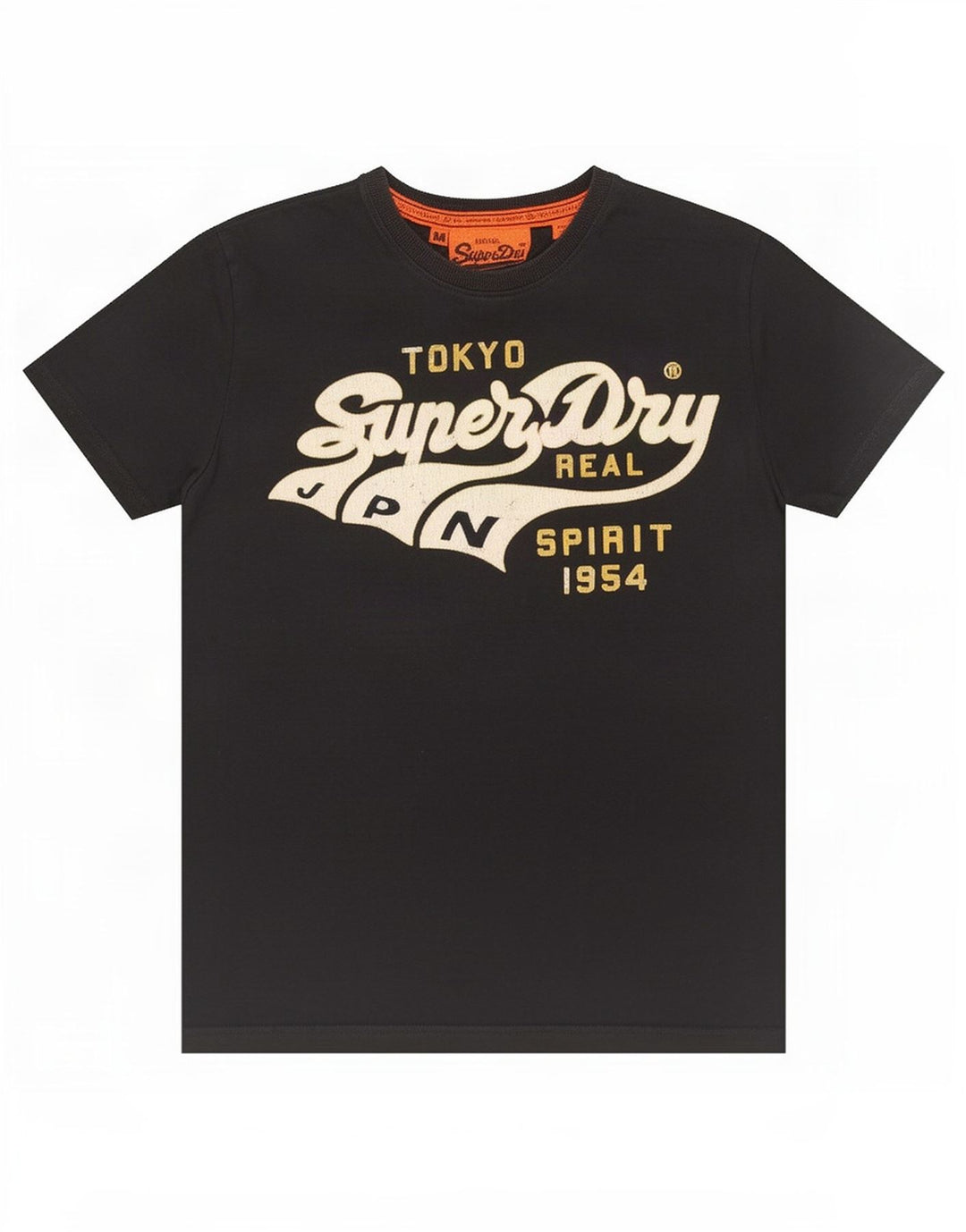 T-shirt grafica da uomo Superdry Top in cotone nero medio
