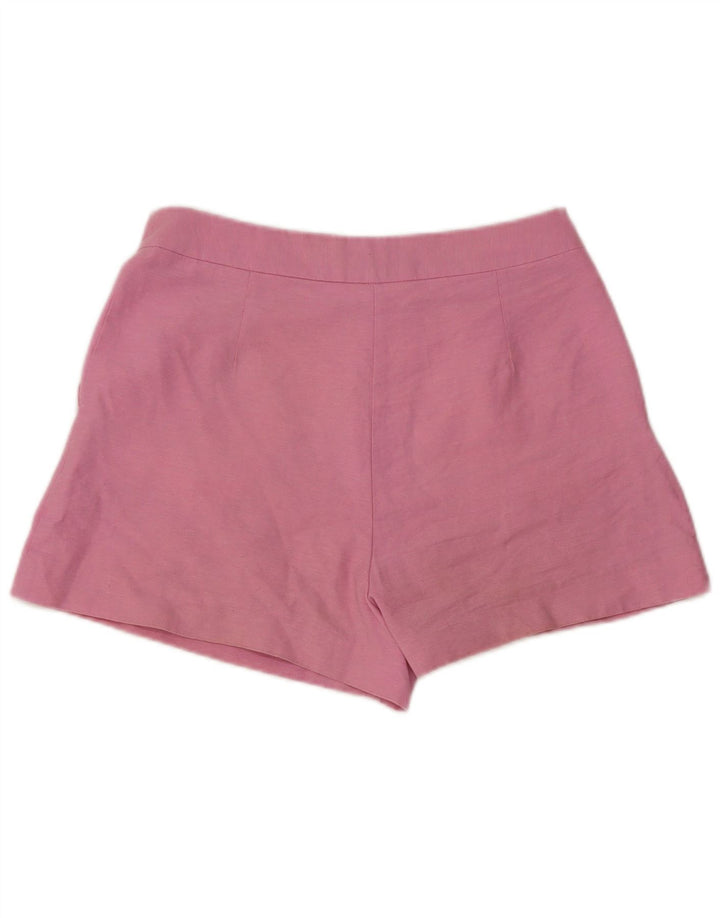 Pantaloni caldi a vita alta da donna Zara medi W28 cotone rosa