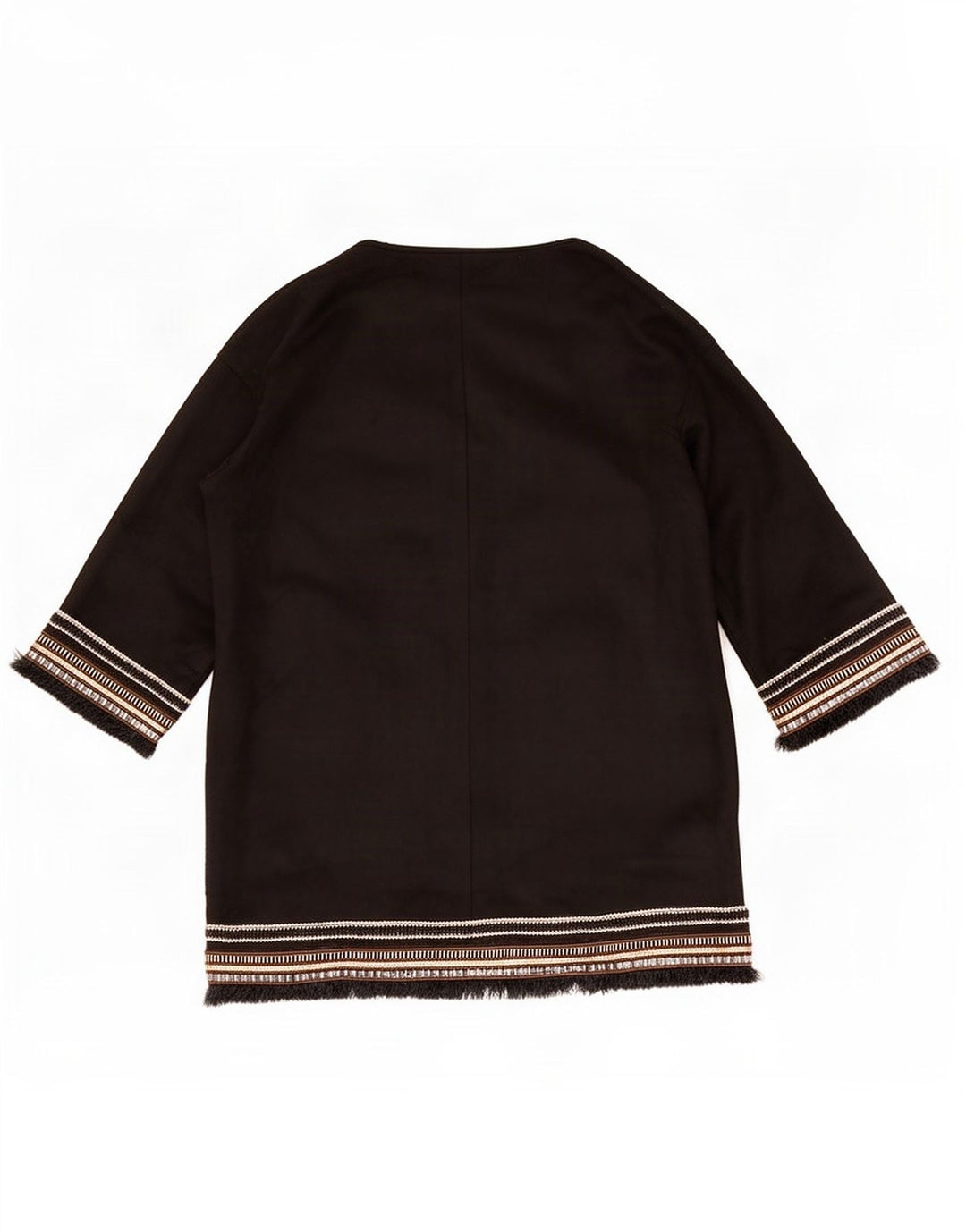 Giacca blazer oversize con maniche a 3/4 da donna Zara UK 10 piccola a righe nere