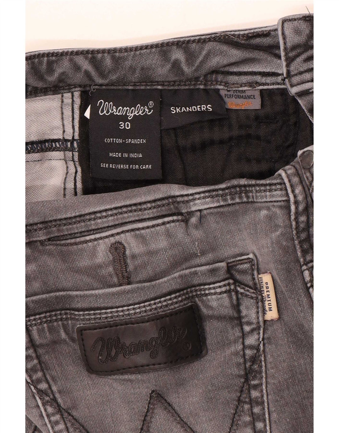 Jeans Wrangler Skanders Slim da donna W30 L31 in cotone grigio