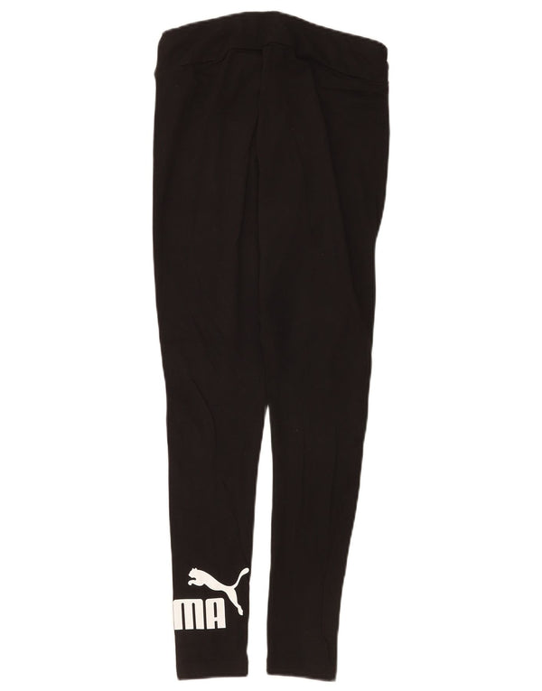 Leggings grafici da donna Puma UK 8 piccoli cotone nero