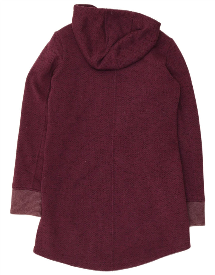JACK WOLFSKIN Womens Longline Cardigan Sweater UK 10/12 Medium Maroon