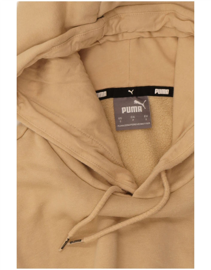 Felpa con cappuccio da uomo Puma Small Beige