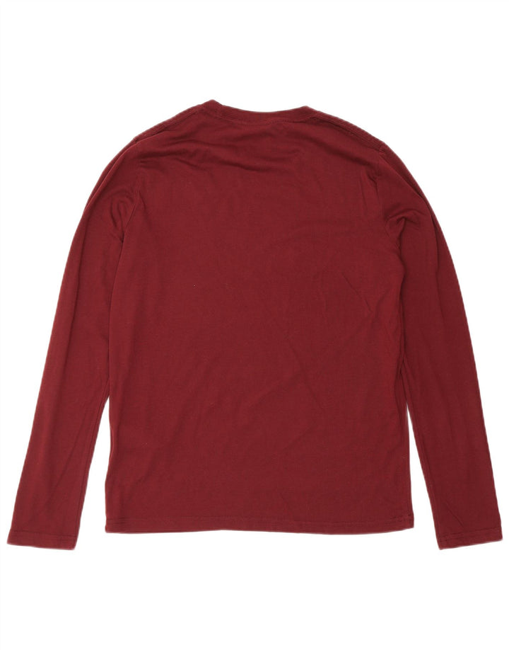 Top a maniche lunghe da ragazzo di Abercrombie & Fitch 13-14 anni in cotone marrone rossiccio