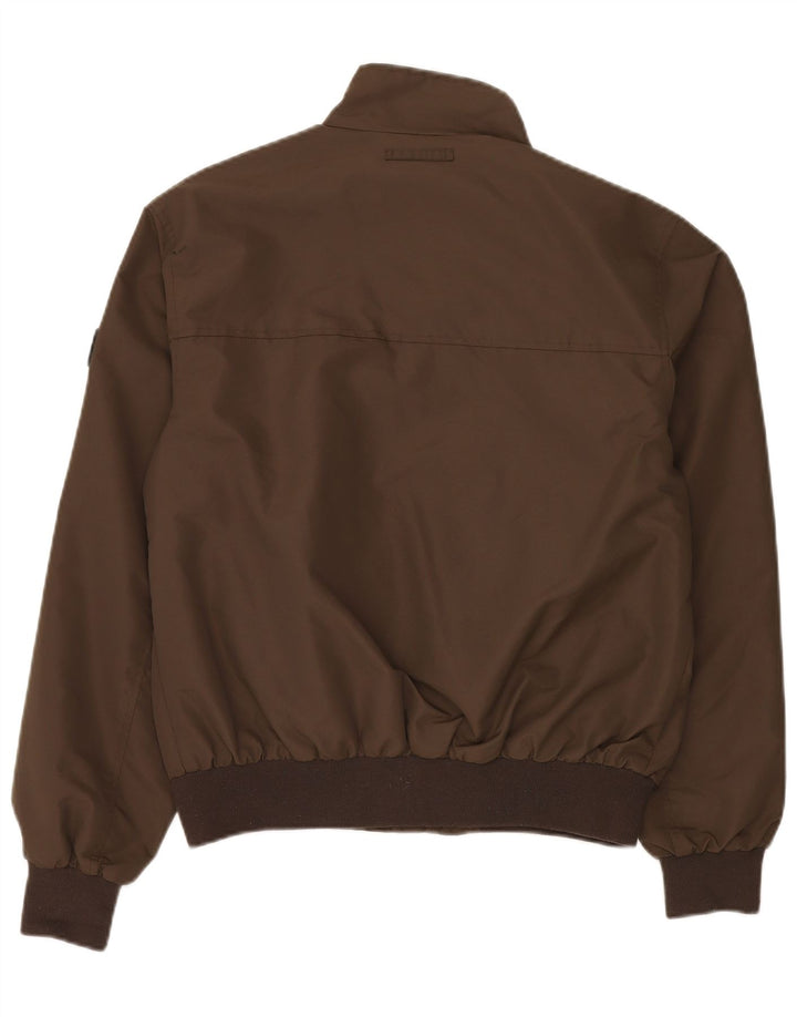 CANADIENS Giubbotto Bomber da Uomo IT 50 Large Marrone Nylon