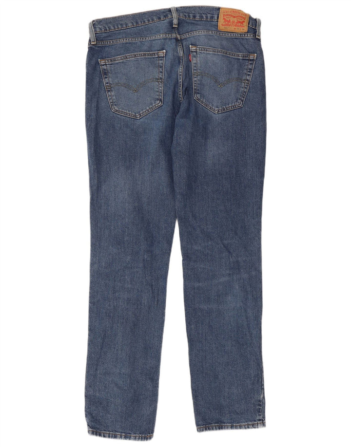 Jeans slim da uomo LEVI'S W36 L34 cotone blu