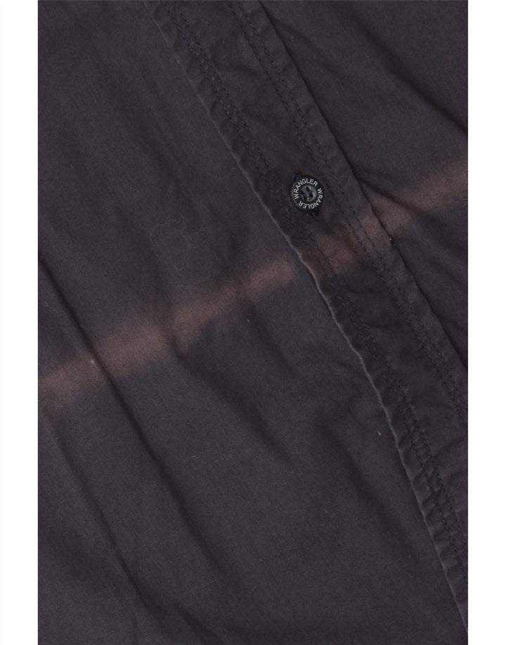 Camicia a maniche corte da uomo Wrangler 2XL cotone blu navy