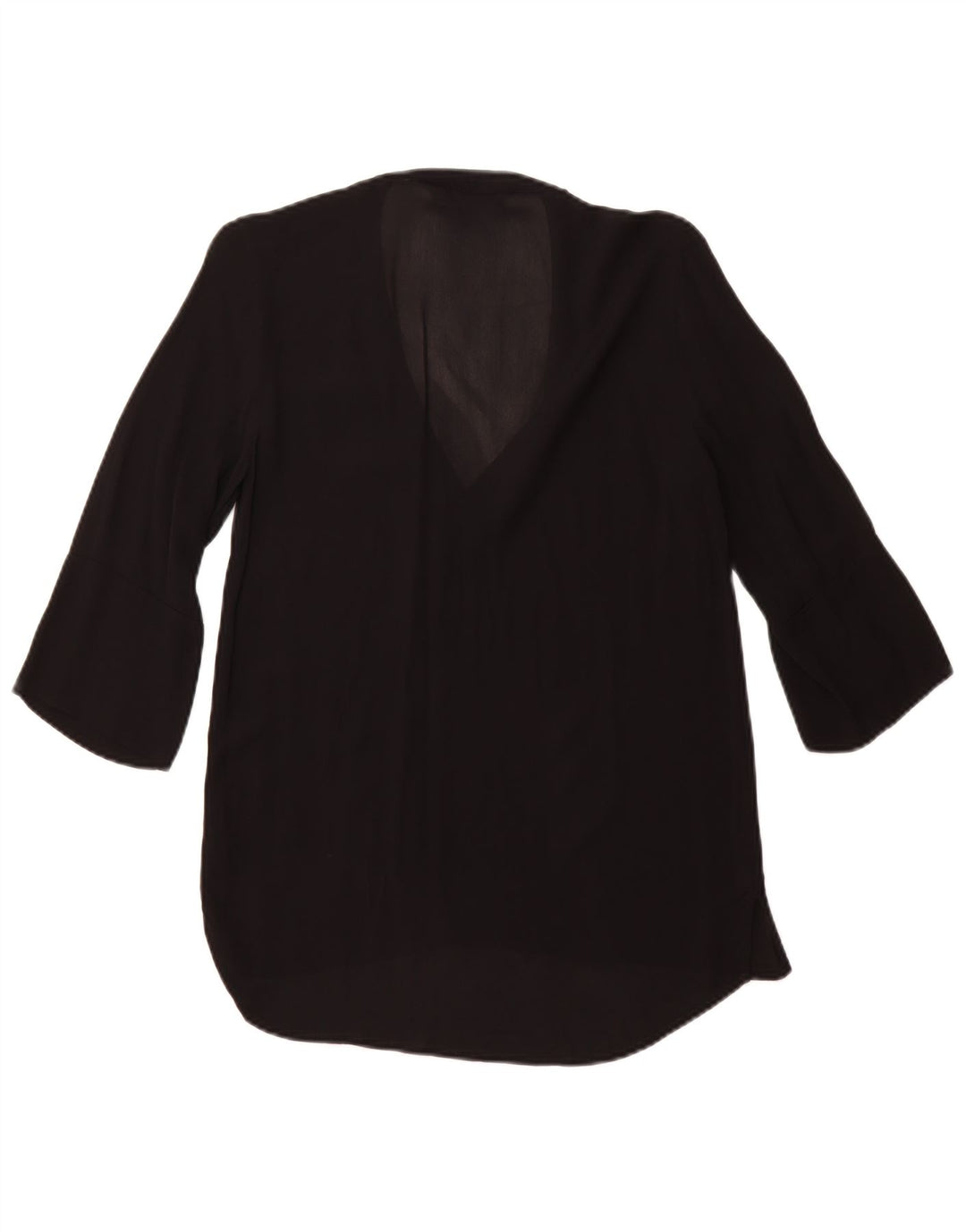 Camicetta ZARA da donna con maniche a 3/4 UK 6 XS Nera