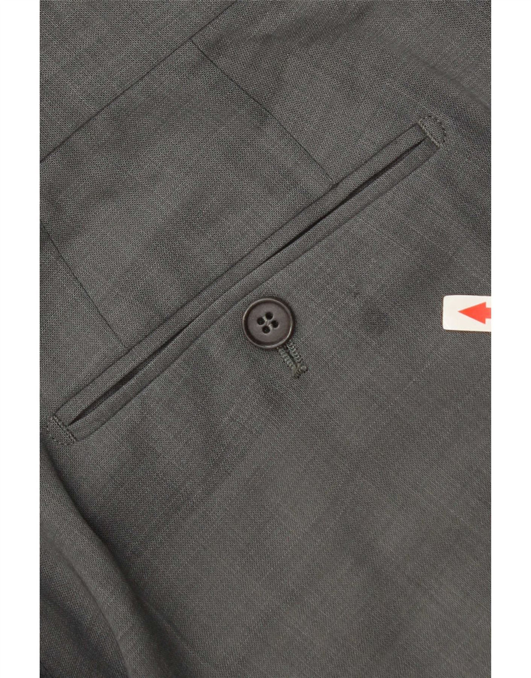 Pantaloni da abito con pegging da uomo Hugo Boss W34 L34 Grigi