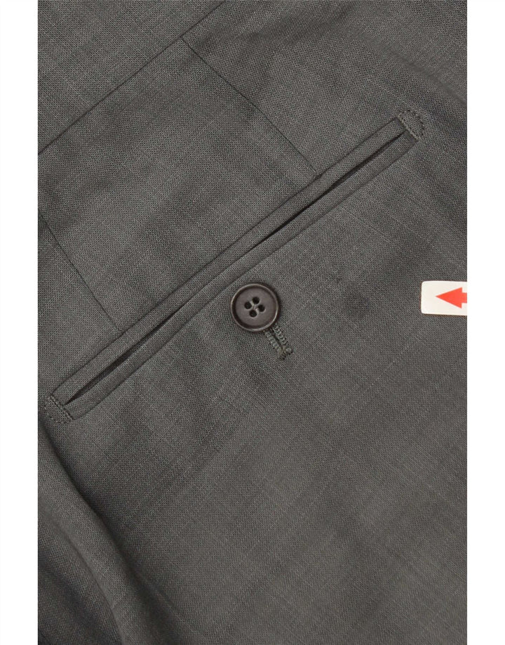 Pantaloni da abito con pegging da uomo Hugo Boss W34 L34 Grigi