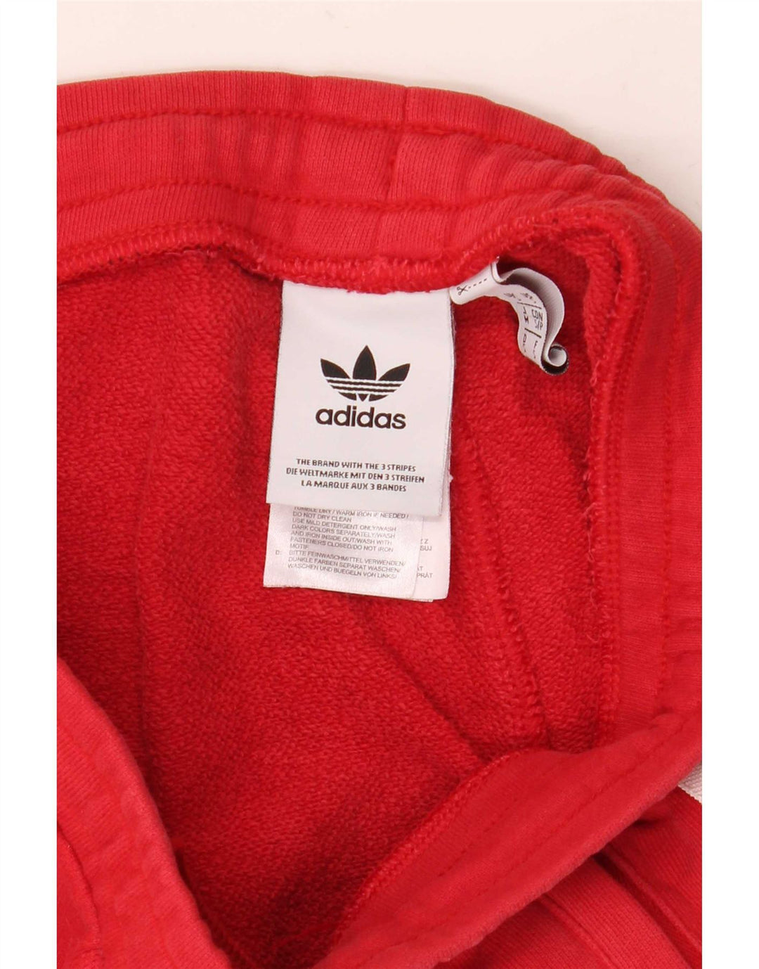 Pantaloncini sportivi da uomo Adidas piccoli in cotone rosso
