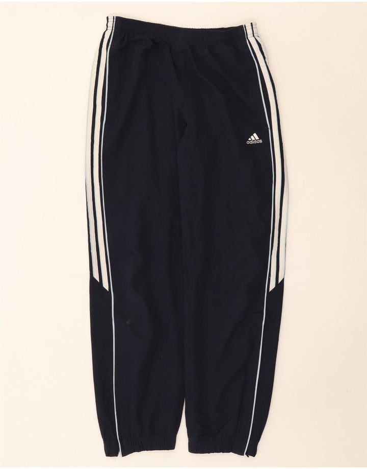 Pantaloni da tuta da uomo Adidas medi in poliestere blu navy