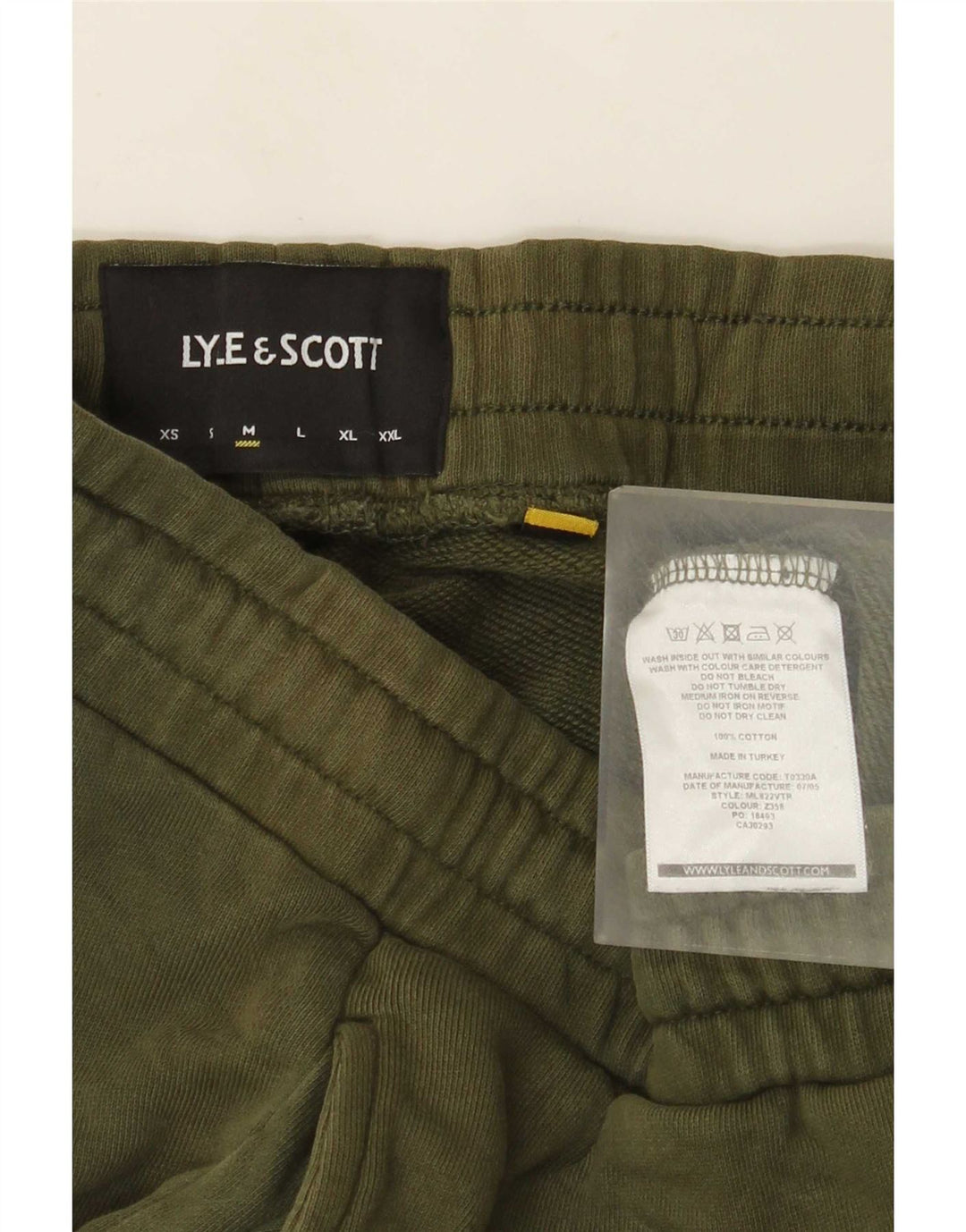 Lyle & Scott Pantaloni da tuta da uomo Joggers Cotone verde medio