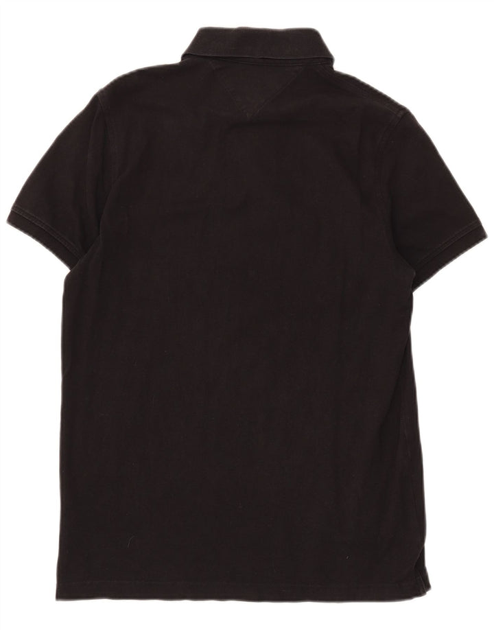 TOMMY HILFIGER Polo da uomo slim fit media nera