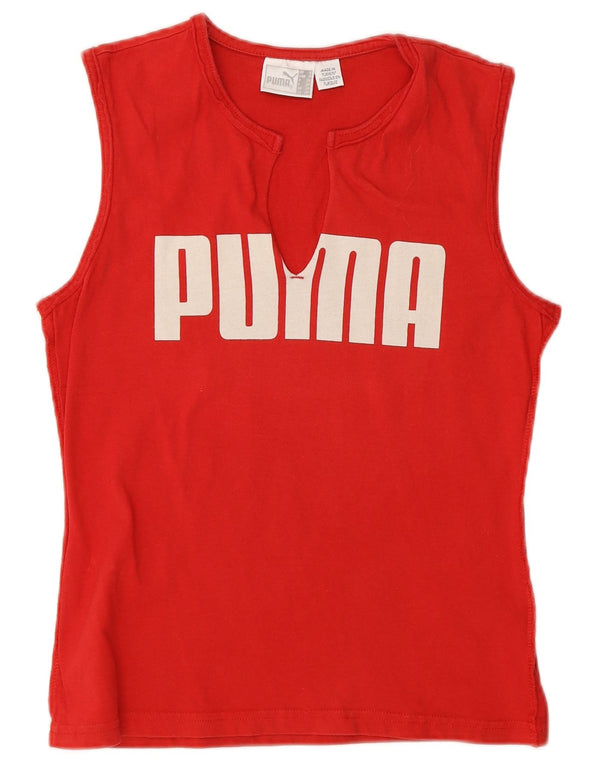 Canotta grafica da donna Puma UK 10 piccola rossa in cotone