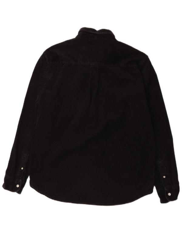 Camicia da uomo in velluto a coste Carhartt, cotone nero medio