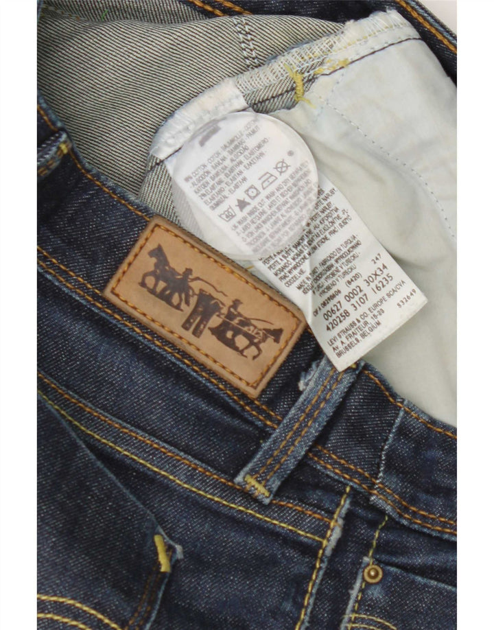 Jeans slim da donna Levi's W30 L27 cotone blu navy